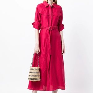 Acler Corte Shirt Maxi Dress